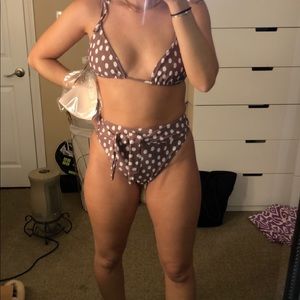 Abercrombie two piece high waisted swim